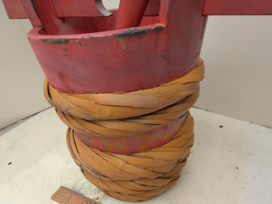 角樽（つのだる）朱塗り　一対　ツノダル　珍品　骨董品　コレクション　インテリア