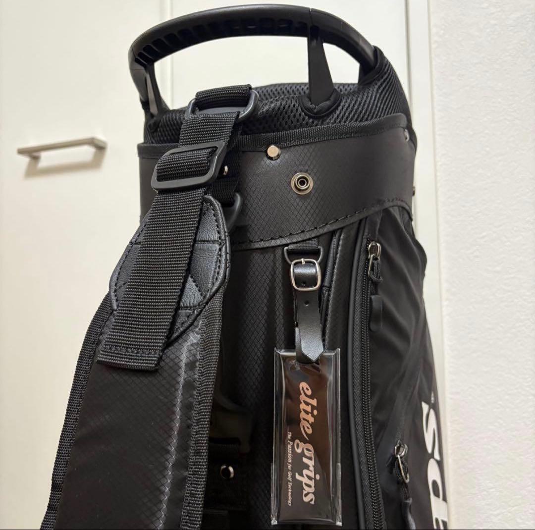 新品未使用品 elite grips ゴルフ 限定 スタンド式キャディバッグ 黒