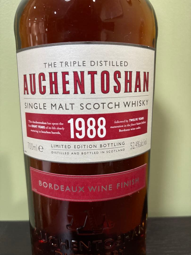 ウイスキー Auchentoshan 1988 Bordeaux Wine Finish