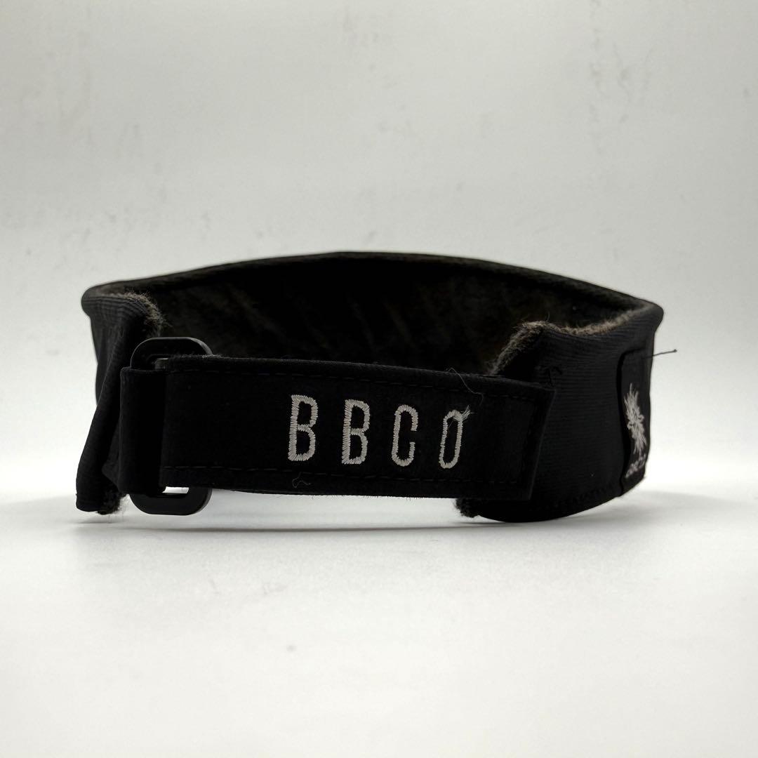 BBCO シルバーメタルプリント ゴルフサンバイザー ブラック 日本製