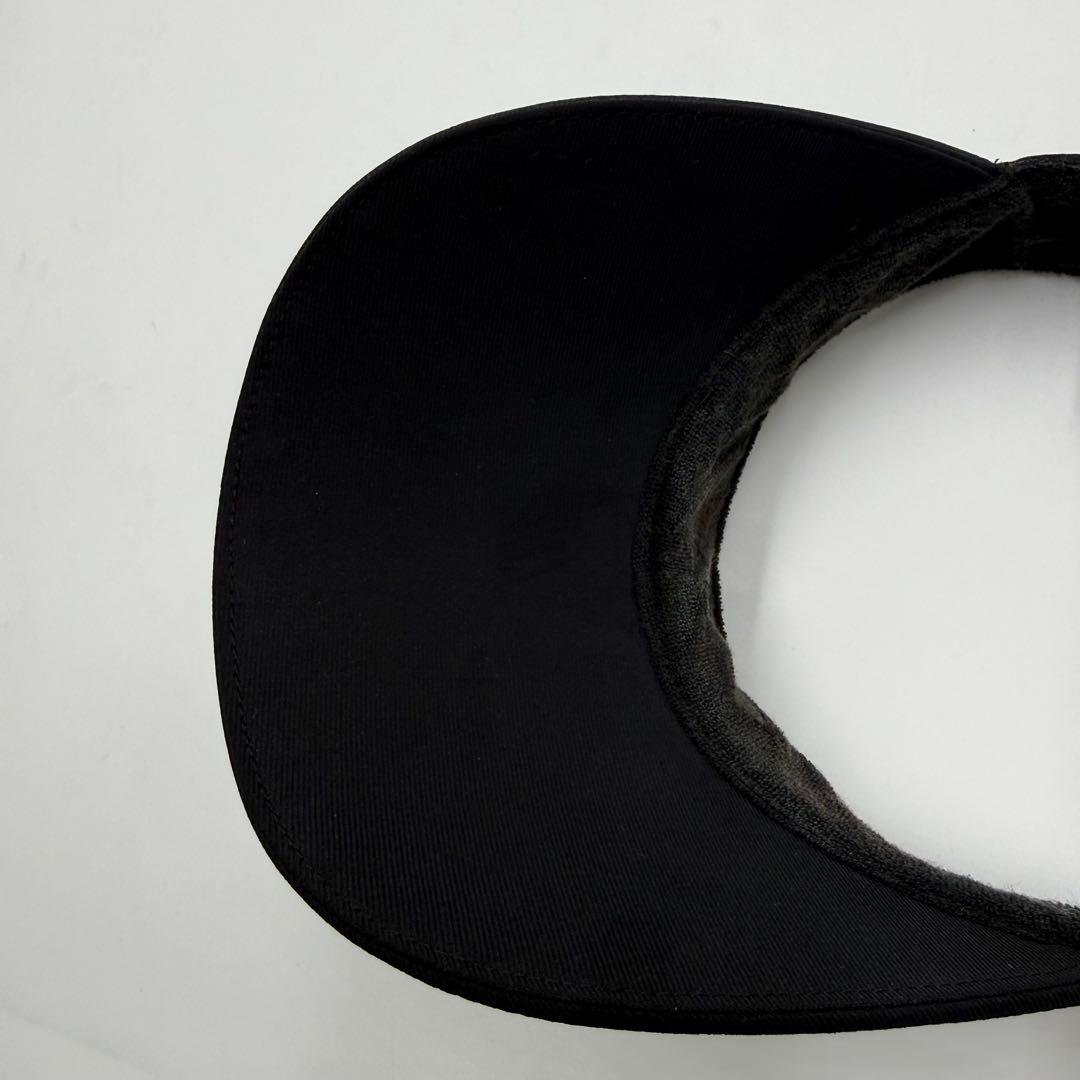 BBCO シルバーメタルプリント ゴルフサンバイザー ブラック 日本製