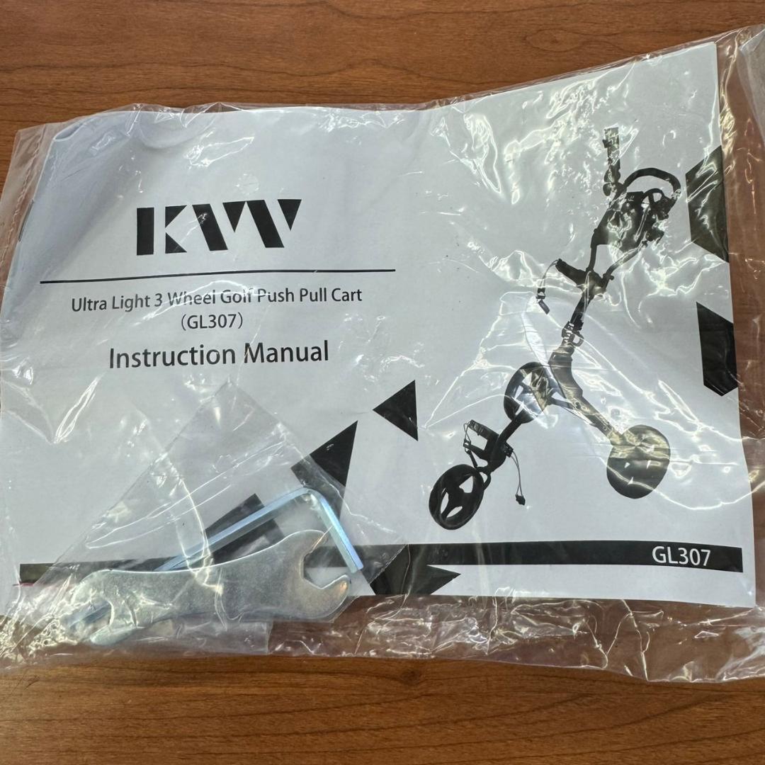 ☆未使用　KVV　ゴルフカート　GL307　ウルトラライト3輪ゴルフカート