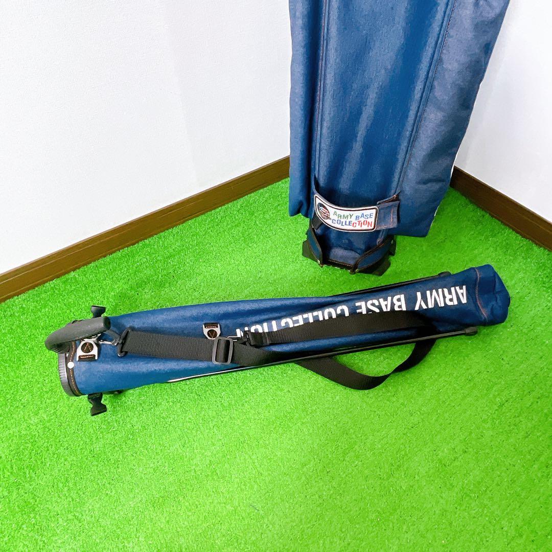 美品　アーミーベースコレクション　デニム　スタンドキャディバック　アイアンカバー