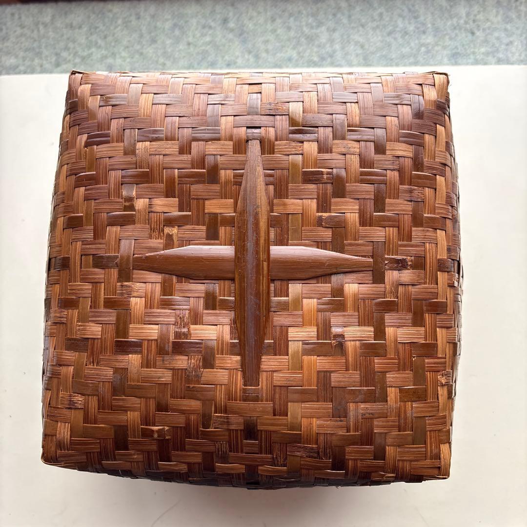 油竹炭斗　風炉用　キメウ　江運　茶道具 中型6号