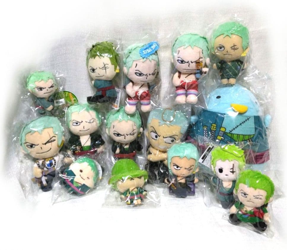 ONEPIECE ぬいぐるみ マスコット まとめ売り ゾロ 15点セット