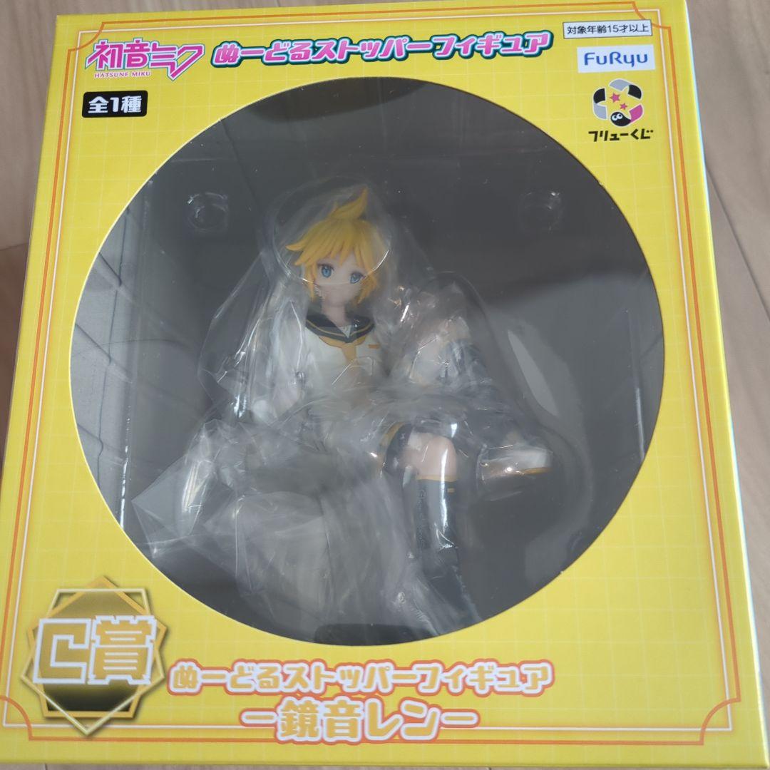 フリューくじ　初音ミク　ぬーどるストッパーフィギュア　鏡音レン　他