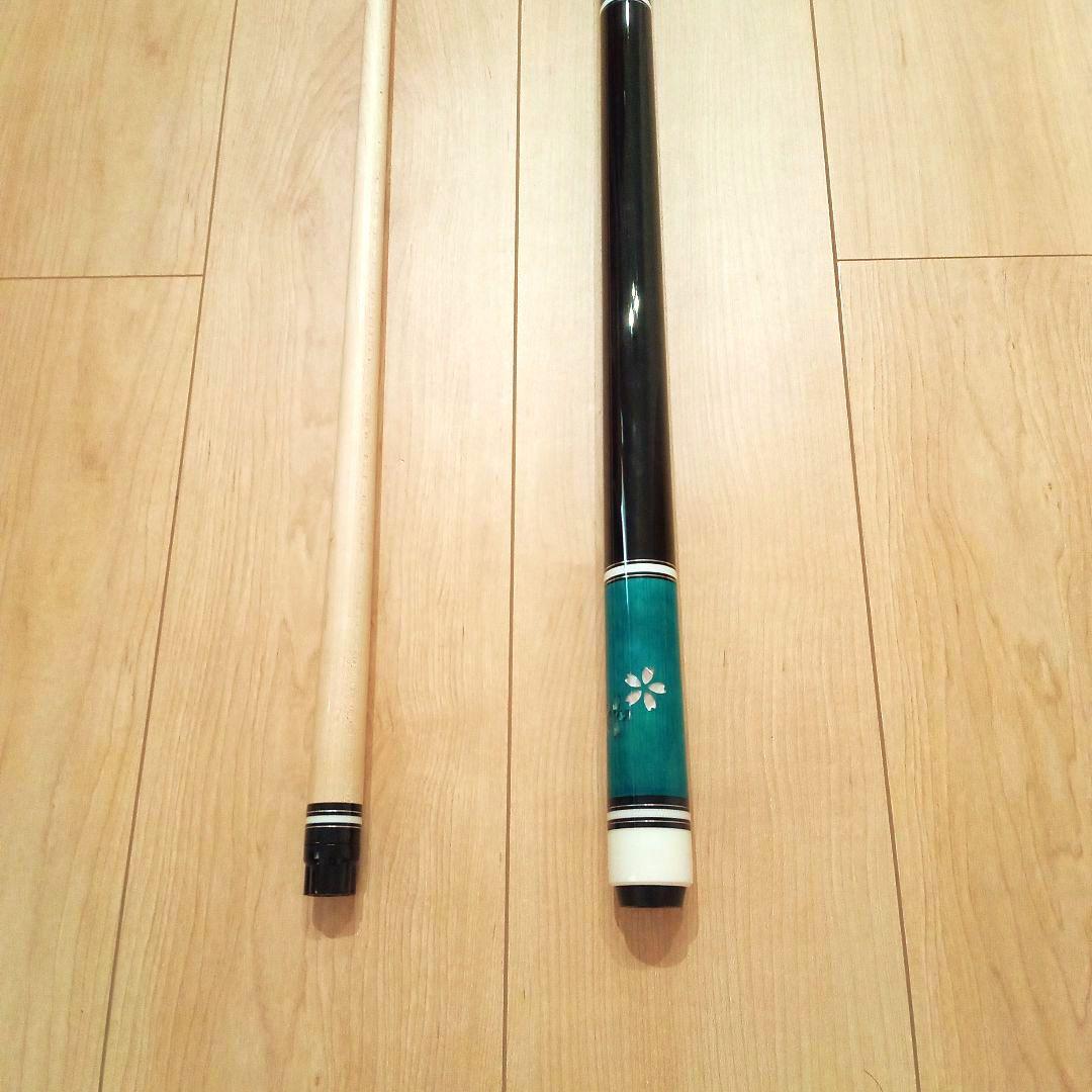 【最終価格】【新品未使用】プレイ用　 ビリヤードキュー　エメラルドグリーン