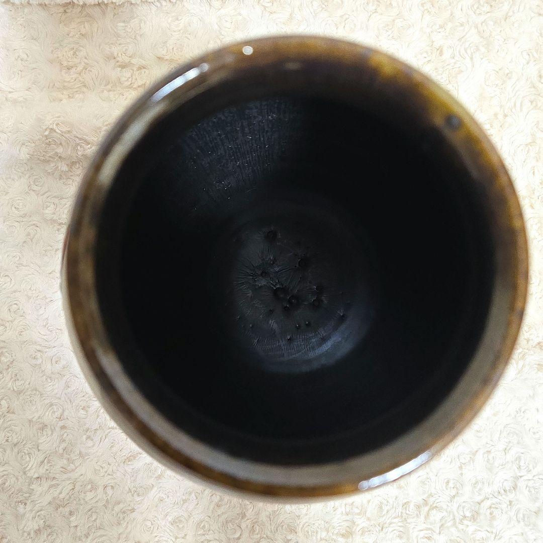 ⑧宮城三成 大壺 魚紋 蟹紋 囲 やちむん 人間国宝 孫