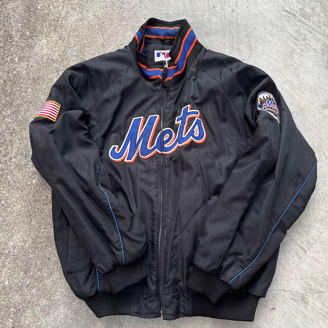 (超破格)マジェスティック　ニューヨークメッツ　ナイロンジャケット　スタジャン