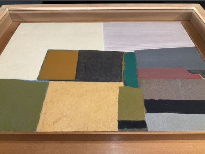 ミニマルアート·レクタンブル絵画 F6号額付作者不詳