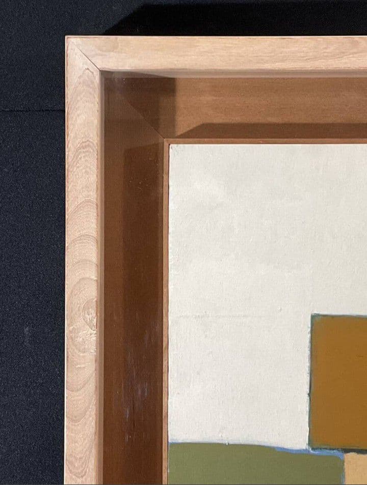 ミニマルアート·レクタンブル絵画 F6号額付作者不詳