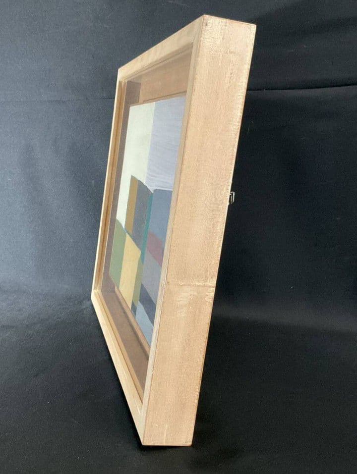 ミニマルアート·レクタンブル絵画 F6号額付作者不詳