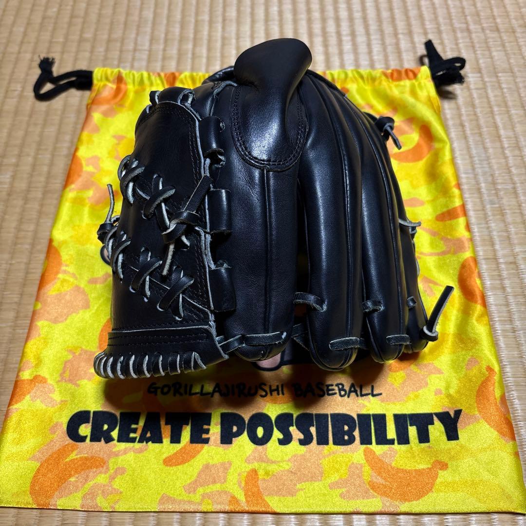 ごりら印の野球道具　投手用OBK 硬式グローブ