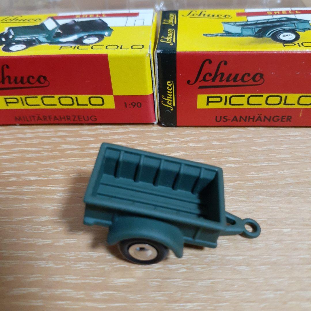 ミニカー SCHUCO PICCOLO Willy's Jeep mit Anhanger
