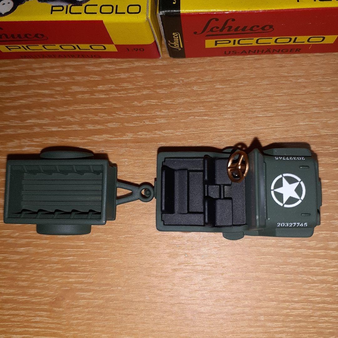 ミニカー SCHUCO PICCOLO Willy's Jeep mit Anhanger
