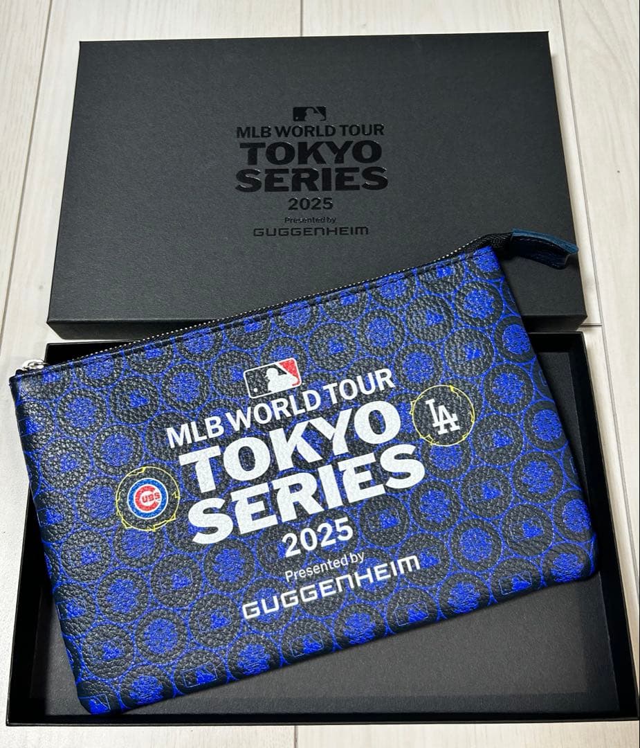 【新品】MLB TOKYO SERIES 2025 牛革ポーチ　大谷翔平