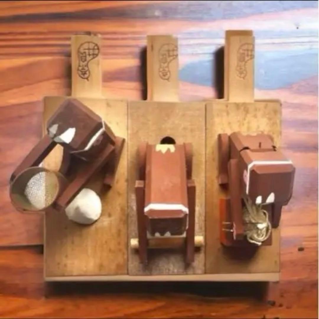 長野県 廃絶 郷土玩具 奈良井のからくり玩具 信濃猿 蕎麦猿×3 民藝 伝統工芸