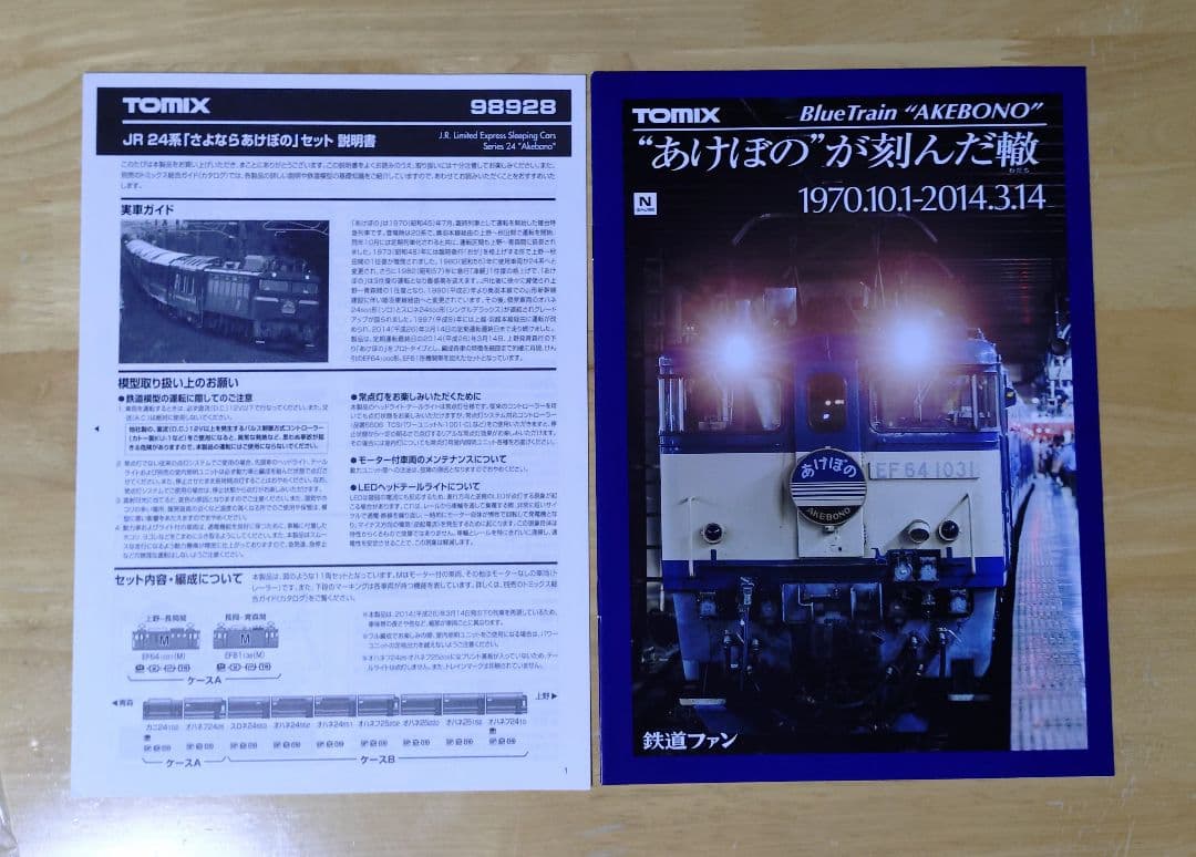TOMIX 24系 さよならあけぼの 客車のみ