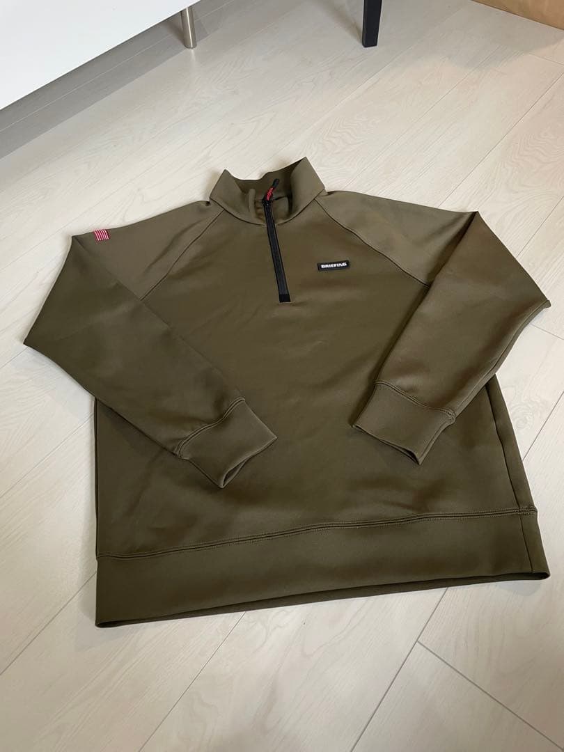 BRIEFING ブリーフィング 3Dロゴ ハーフジップ