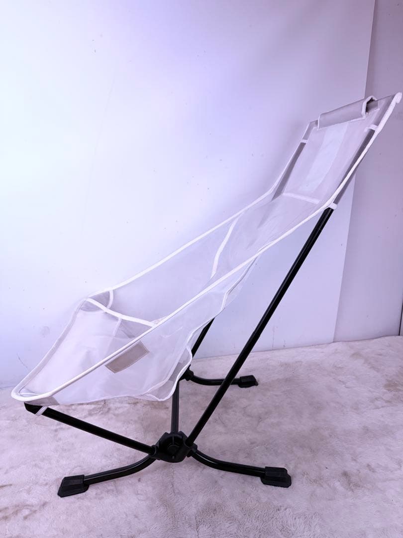 貴重品♪Helinox 生産終了 ビーチチェア ホワイトメッシュ 砂浜対応 軽量