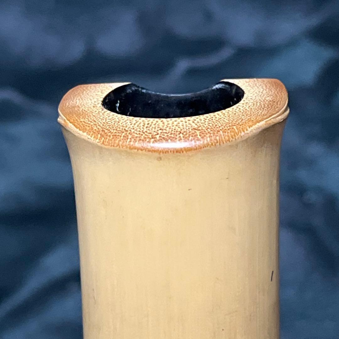 尺八 琴古流 在銘 竹治 1尺9寸管 中継ぎ籐巻き銀三線 【音出し確認済み】