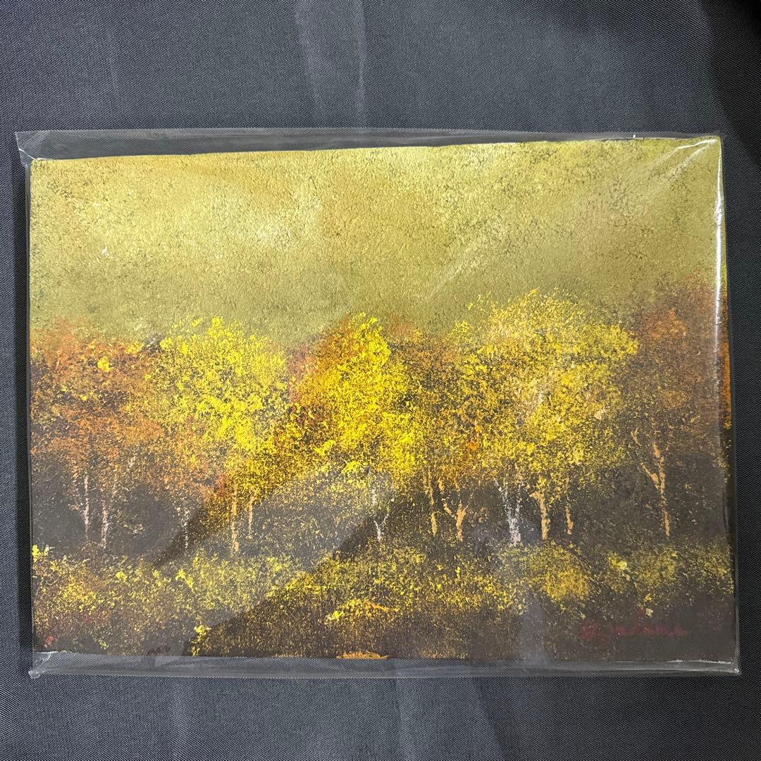 油絵　F4号　幸運絵画　プレゼントにも