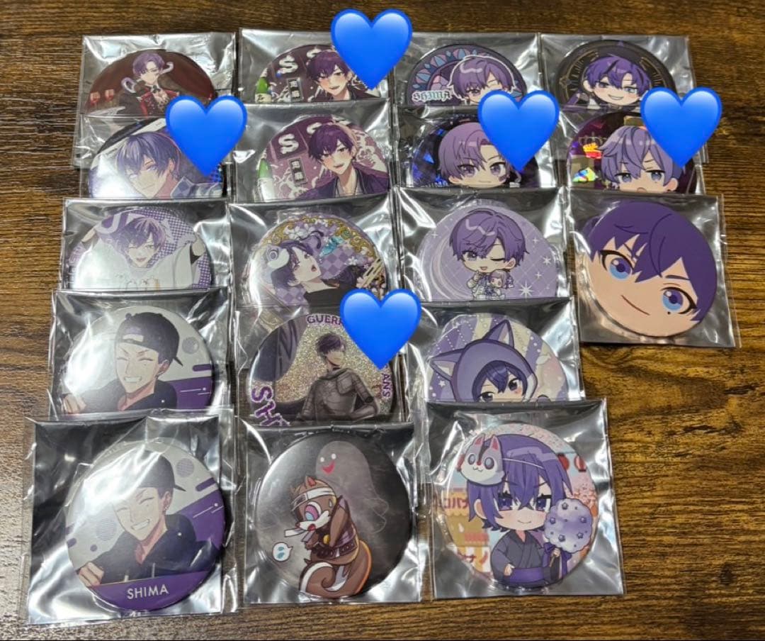 浦島坂田船 うらたぬき 志麻 坂田 センラ しまさか さかわん 缶バッジ 缶バ