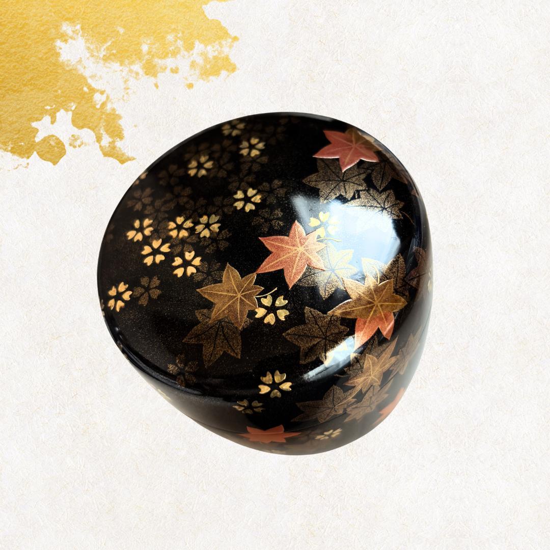 -飯田光秋- 雲錦蒔絵棗