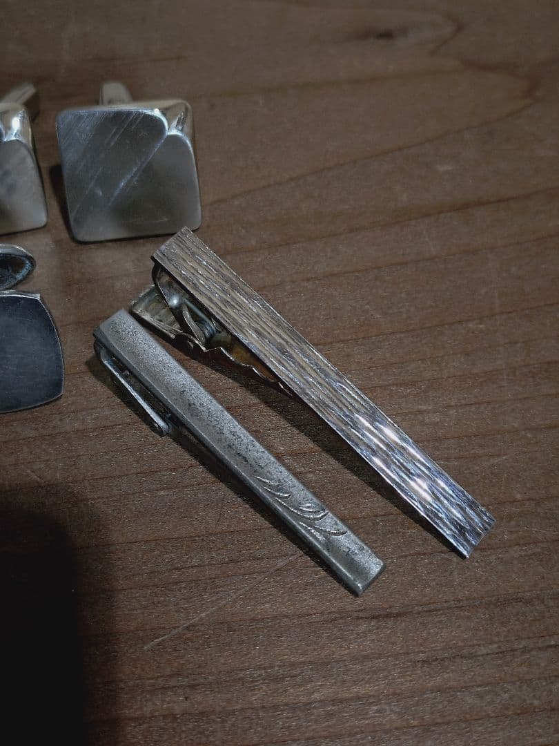 銀製 タイピン カフス