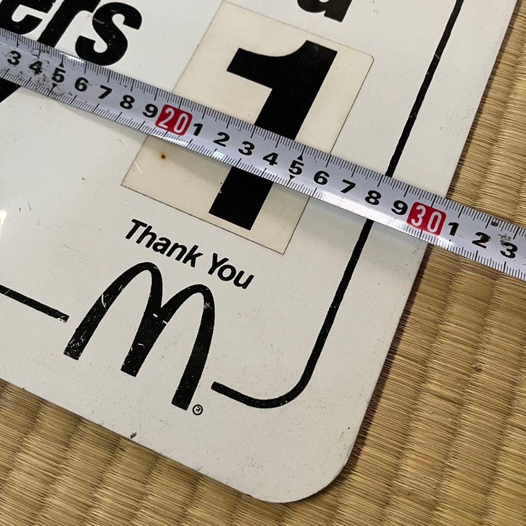 マクドナルド ドライブスルー 看板 ビンテージ