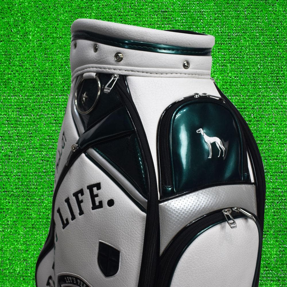 adabat アダバット ゴルフ キャディバッグ【ホワイト/グリーン】美品！