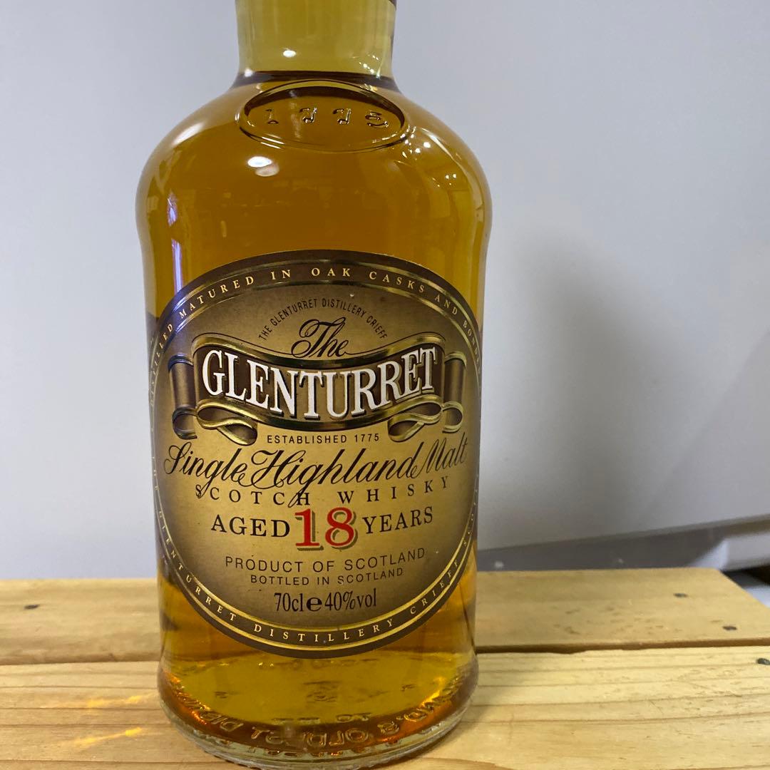 スコッチウィスキー　グレンタレット18年オールドボトル