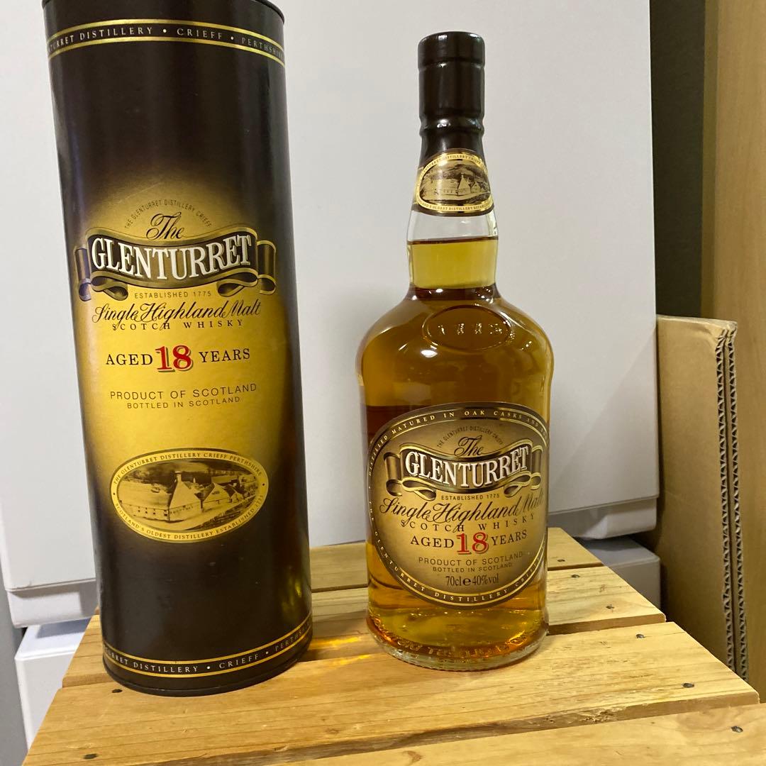 スコッチウィスキー　グレンタレット18年オールドボトル