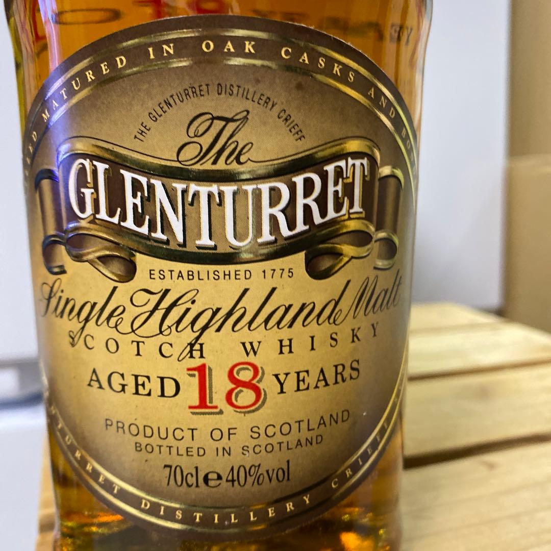 スコッチウィスキー　グレンタレット18年オールドボトル