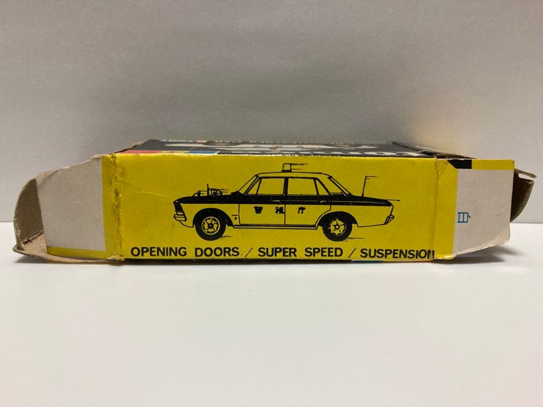 トミカ　黒箱　日本製　トヨタ　クラウン　パトロールカー　1Aホイール　白色指定箱