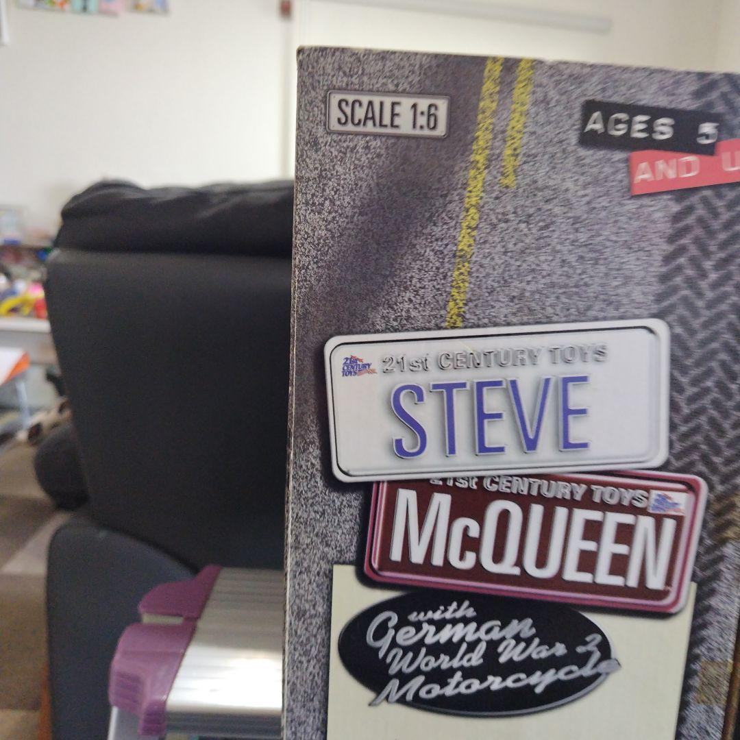 3月17日まで出品スティーブ・マックイーン 1:6 フィギュア バイク付き