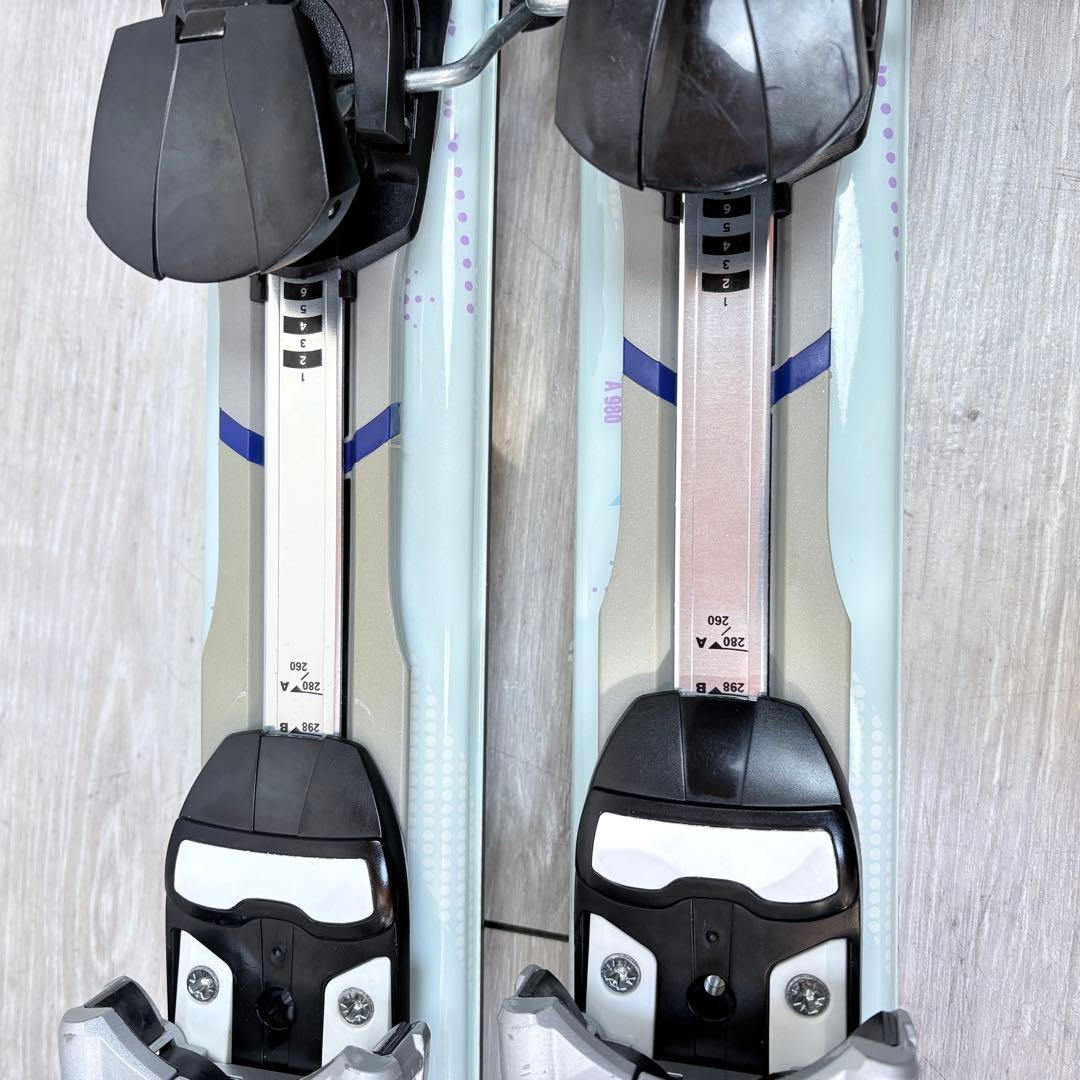 【レディーススキー】サロモン スキーセット 151cm カーボンポール