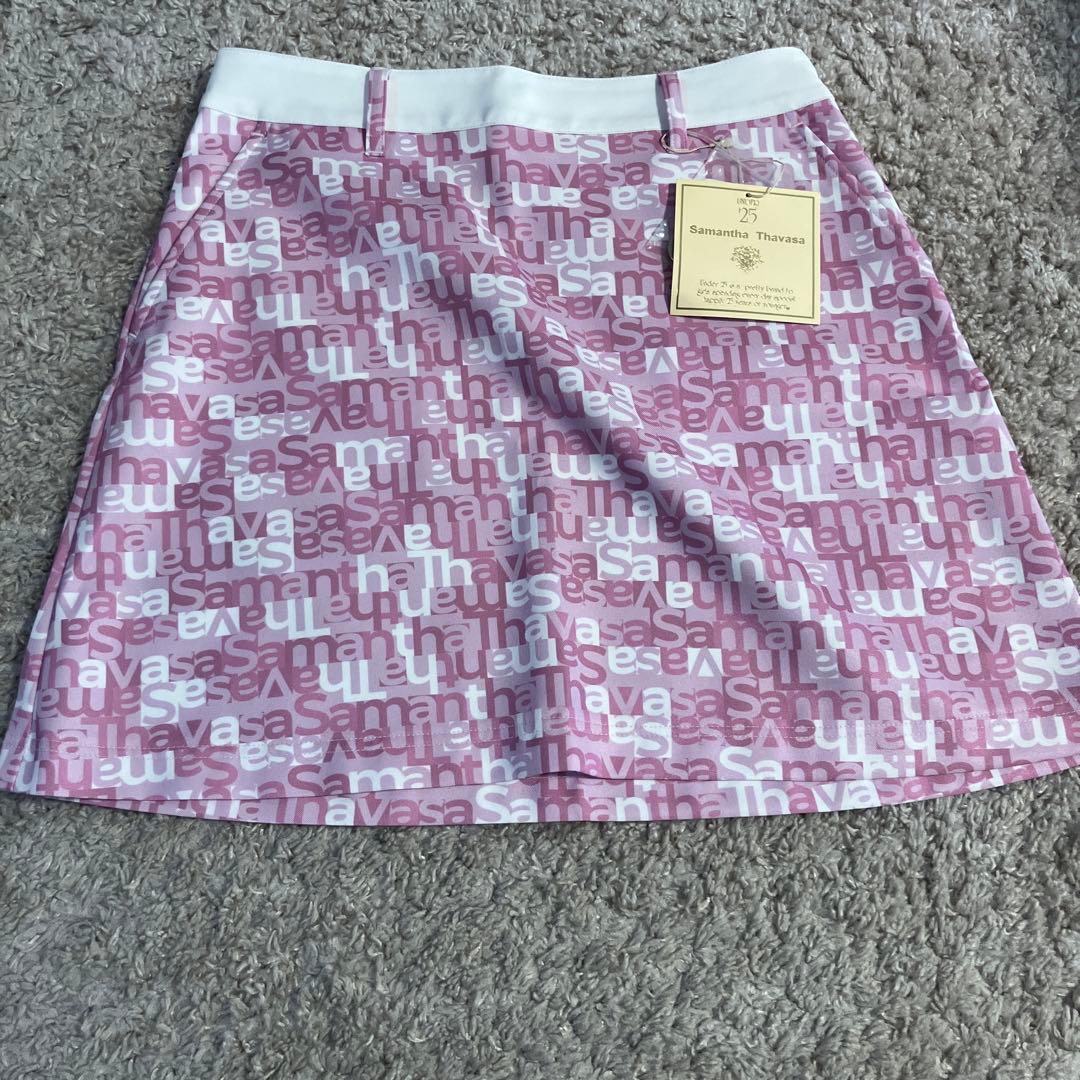 【新品】定価1.8万 サマンサタバサ ゴルフ スカート ピンク アンダー25