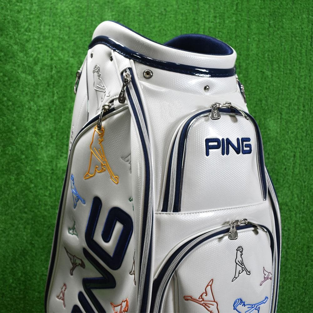 パ*ん様 PING/ピン ゴルフ ハイグレード エナメルキャディバッグ９型 超美