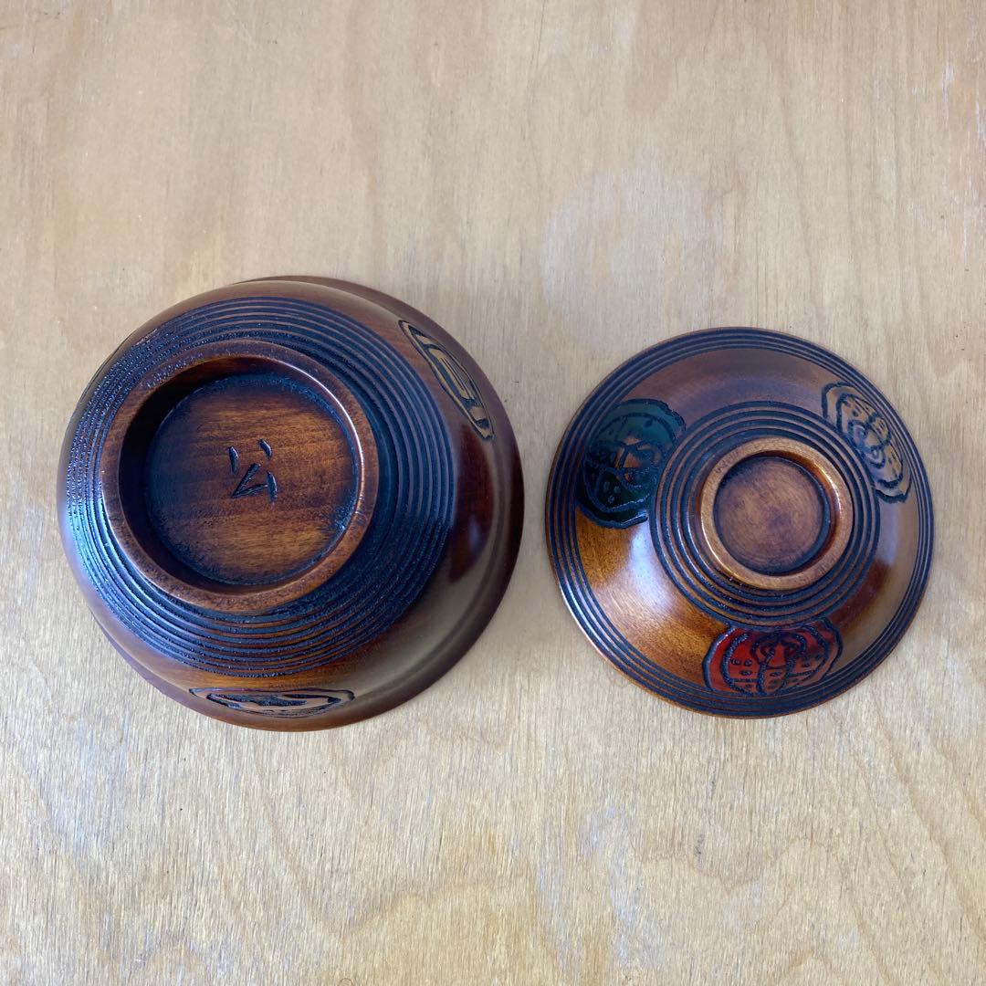 【専用です】烏城彫り　椀5客セット☆