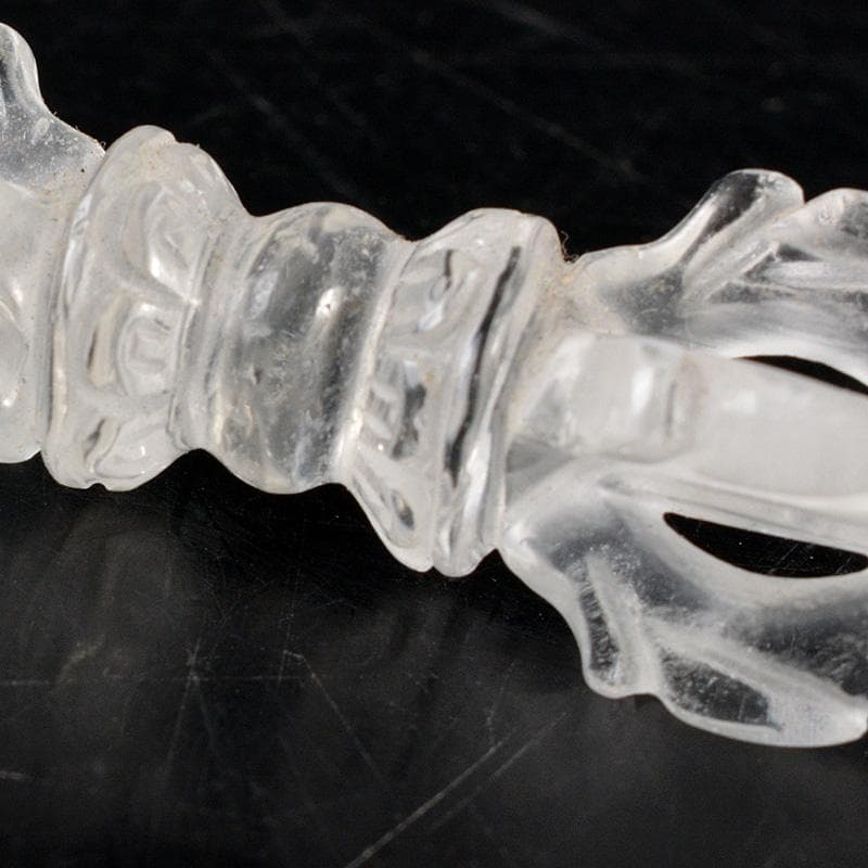 天然石　水晶彫刻　金剛杵　五独鈷　V　6308