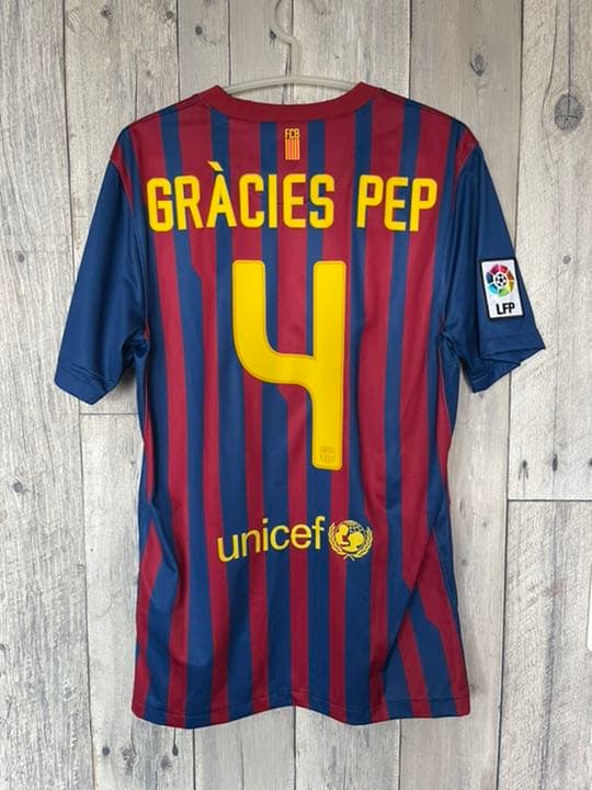 FCバルセロナ 11-12 ホームユニフォーム ペップ限定仕様