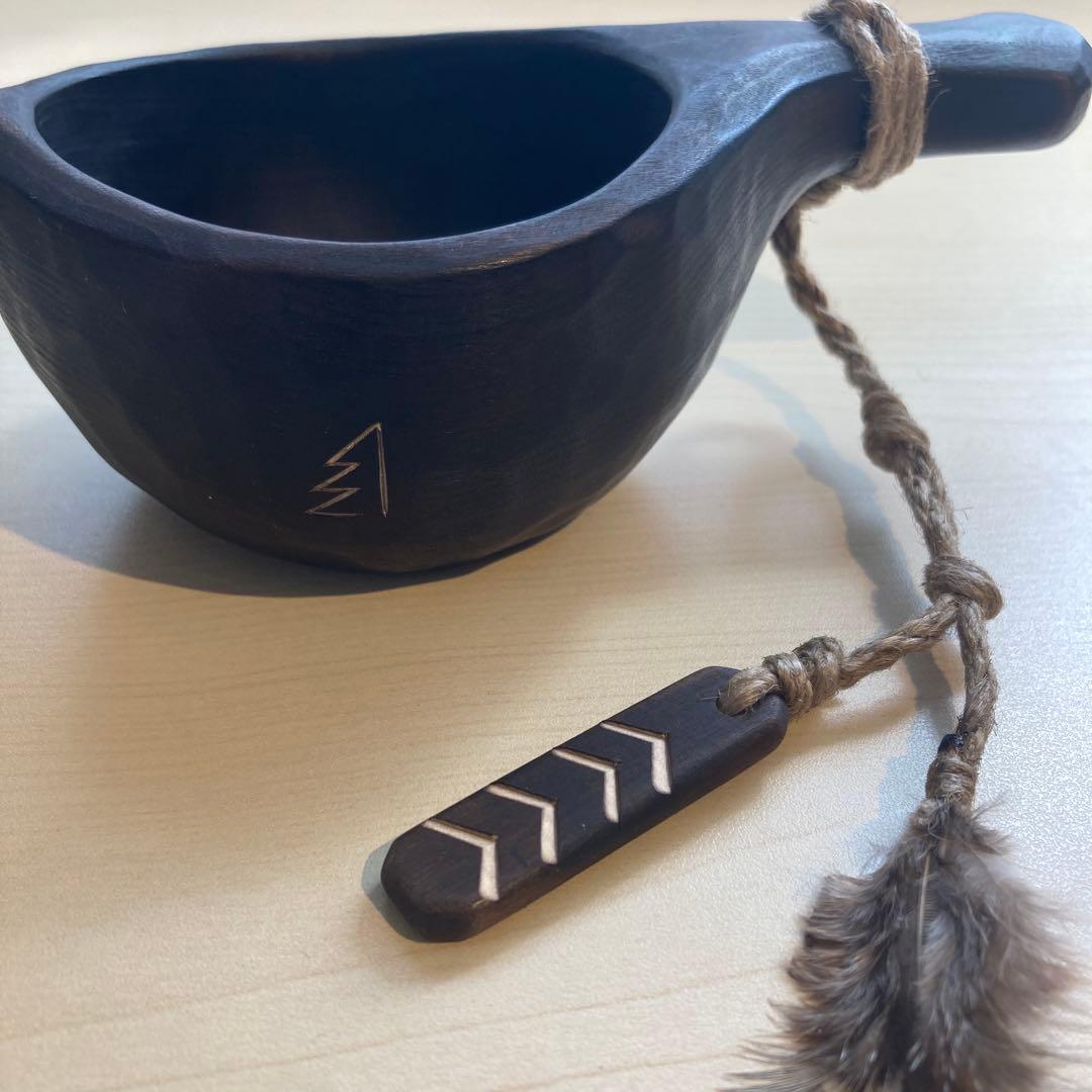 【新品】ソウルオブシベリア #1 ブラックペンダント　No.1800 ククサ