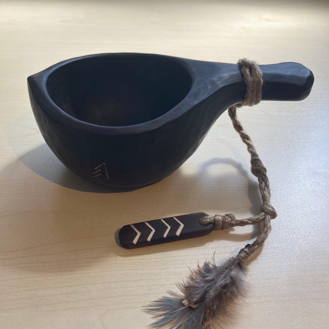 【新品】ソウルオブシベリア #1 ブラックペンダント　No.1800 ククサ