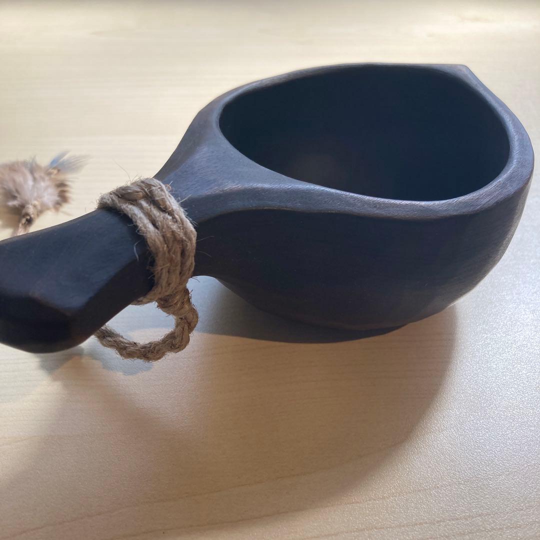 【新品】ソウルオブシベリア #1 ブラックペンダント　No.1800 ククサ