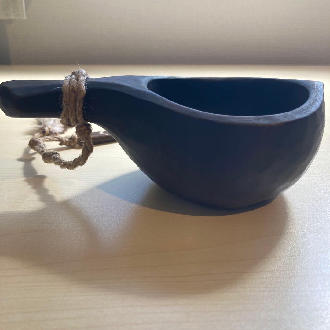 【新品】ソウルオブシベリア #1 ブラックペンダント　No.1800 ククサ