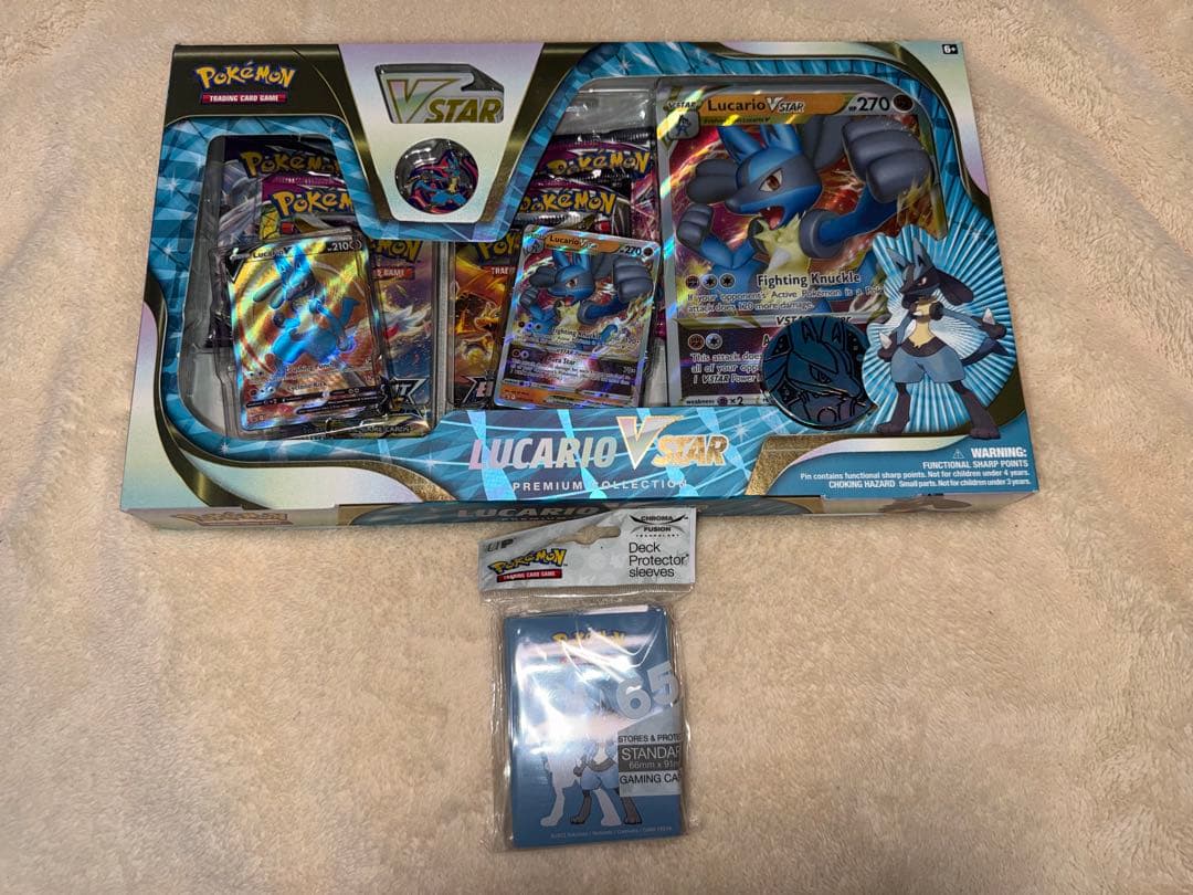 ポケモンカード ルカリオ海外プレミアムコレクション/デッキシールドセット