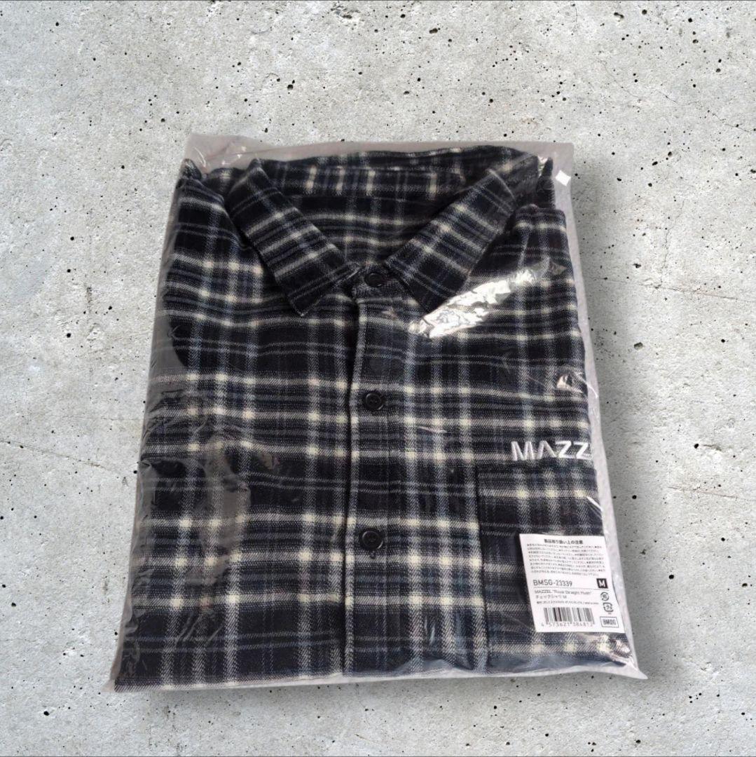 新品未開封品 ** MAZZEL チェックシャツ Mサイズ