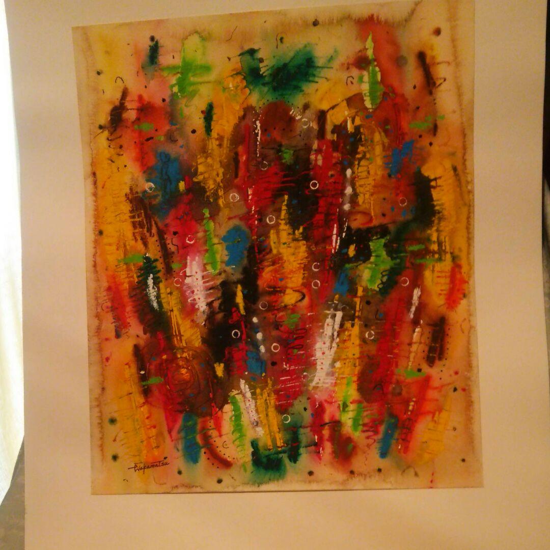 水彩画　印象14　F8号