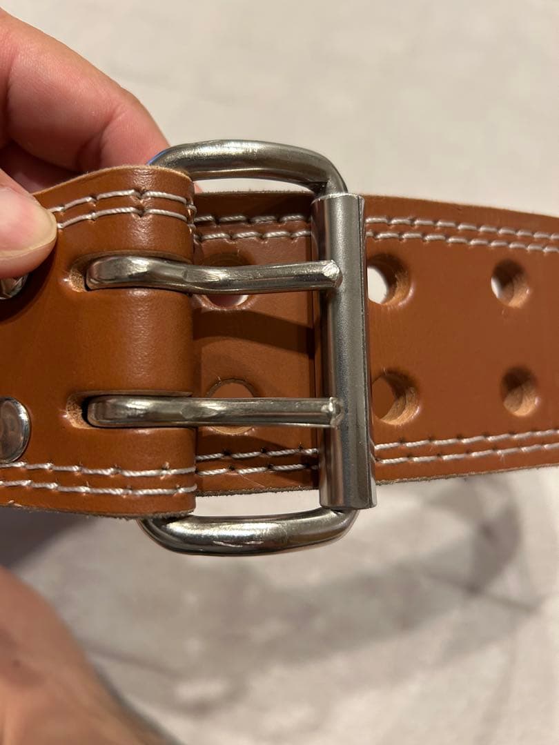 【最終処分価格】ゴールドジム プロレザーベルトL